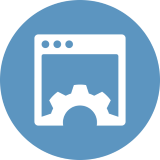 Icon representing website optimisation